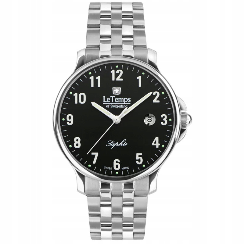 Pánské Hodinky Le Temps LT1067.07BS01 stříbrný náramek