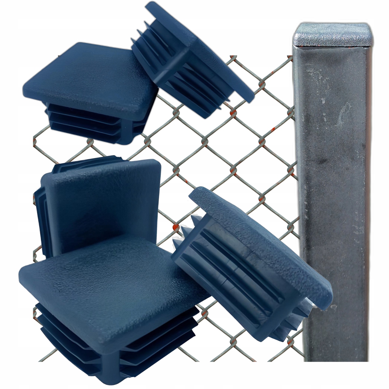 Vnitřní krytka na profil sloupku stříšky 70x70 50 Ks Antracit