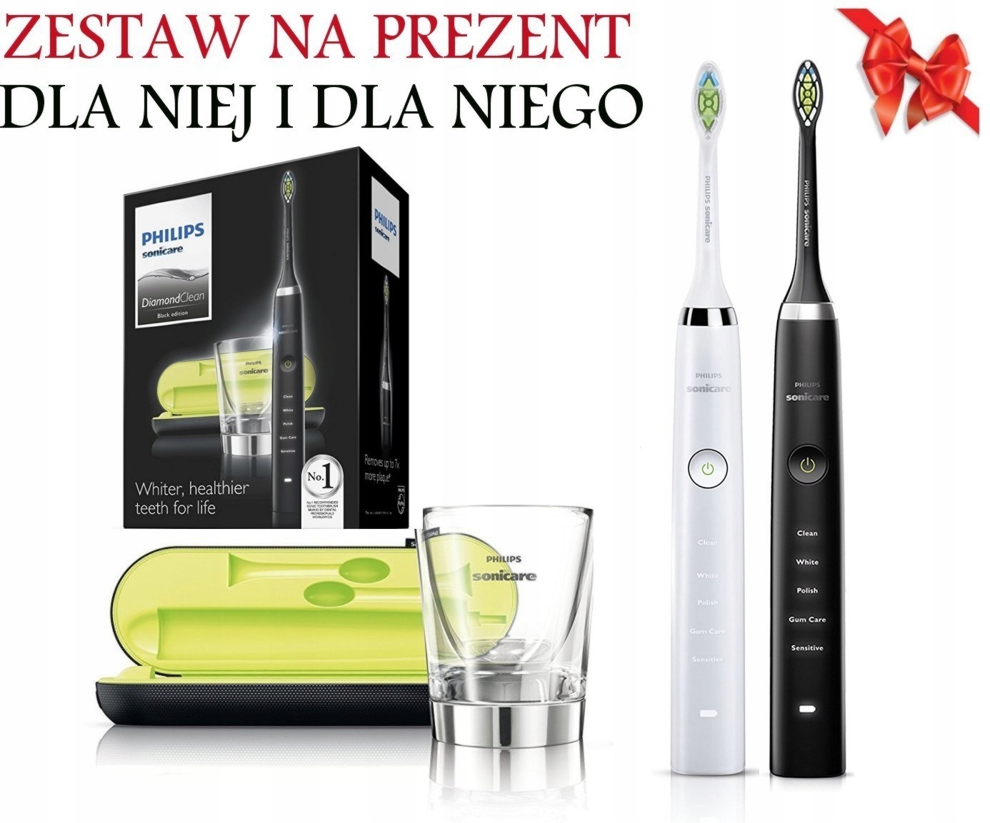 

Zestaw Philips Sonicare Diamond HX9352 Black White