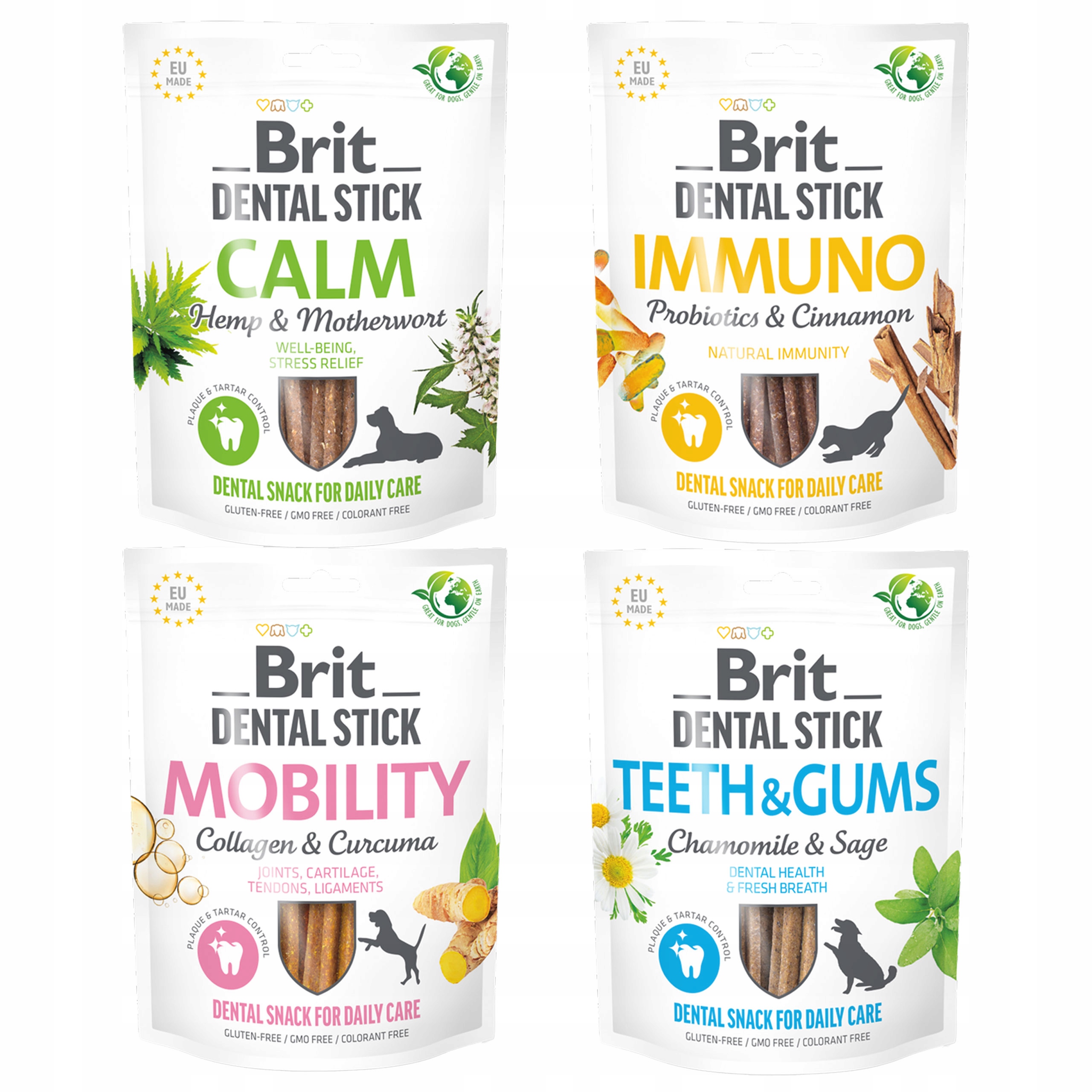 Levně Brit Dental Stick pamlsek pro psa mix 8 x 215 g