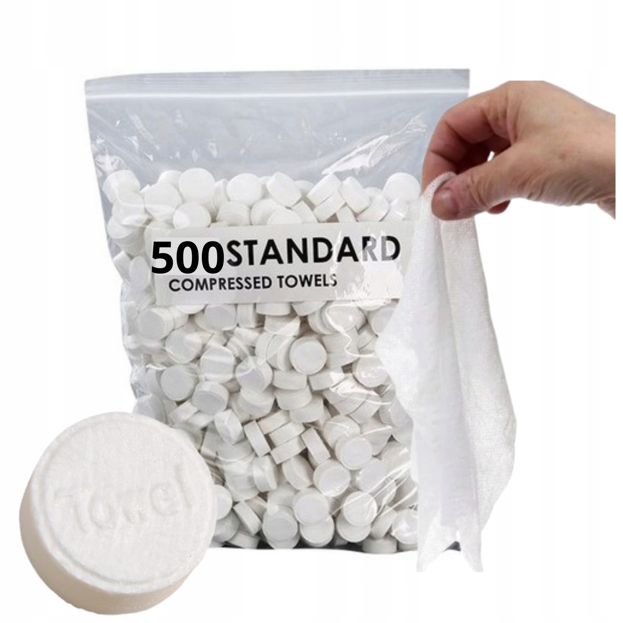 Ręcznik Skompresowany W Tabletce Chusteczki Ręczniki Turystyczne 500SZTUK