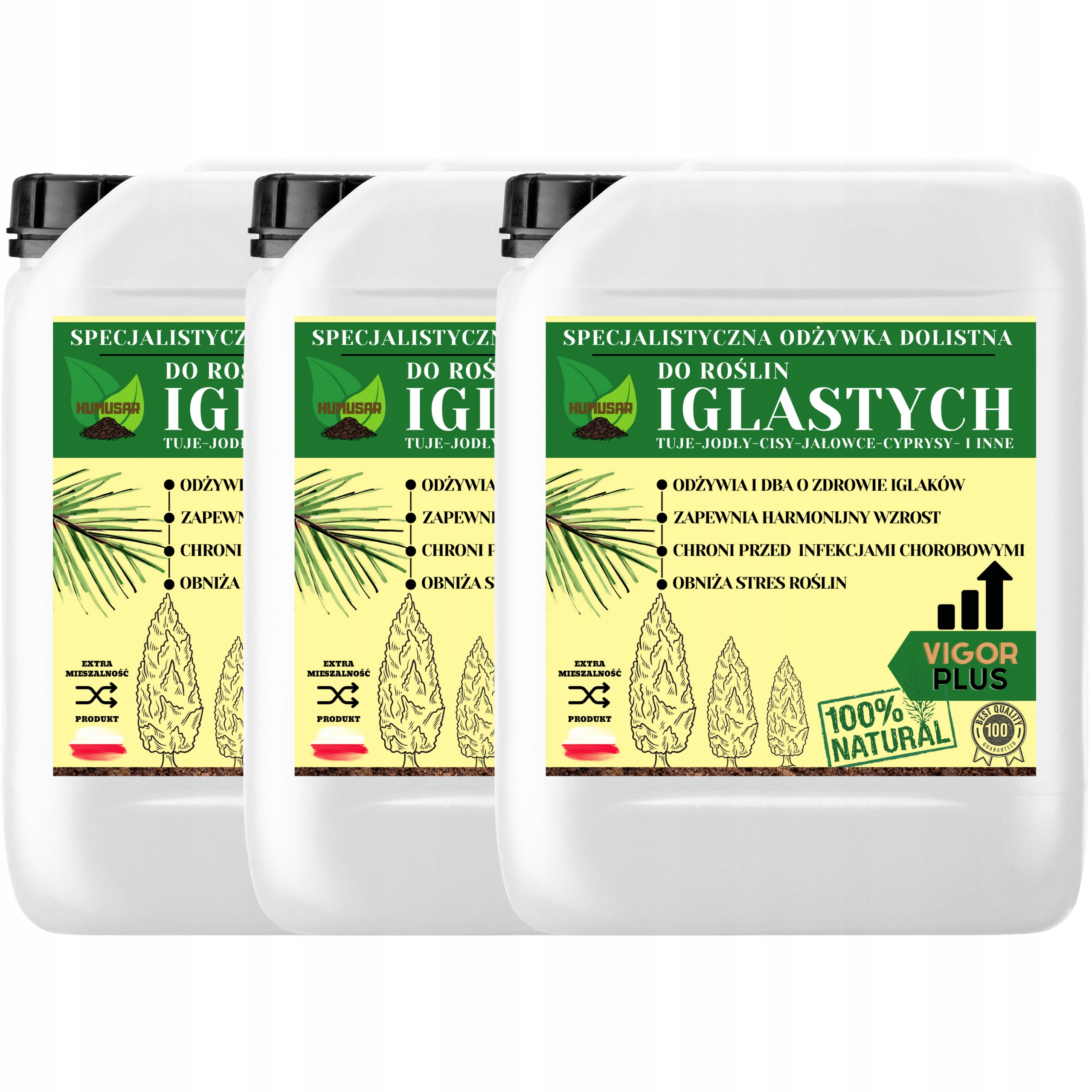 3x Špeciálny Kondicionér Na Ihličnany Tui Zdravé Tuľky Eko Vigor 10L