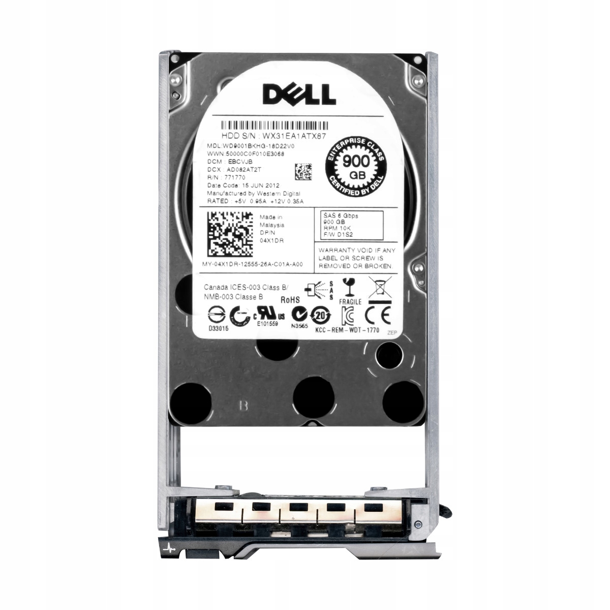 Dell 04X1DR 900GB 10K 32MB SAS-2 2.5'' WD9001BKHG