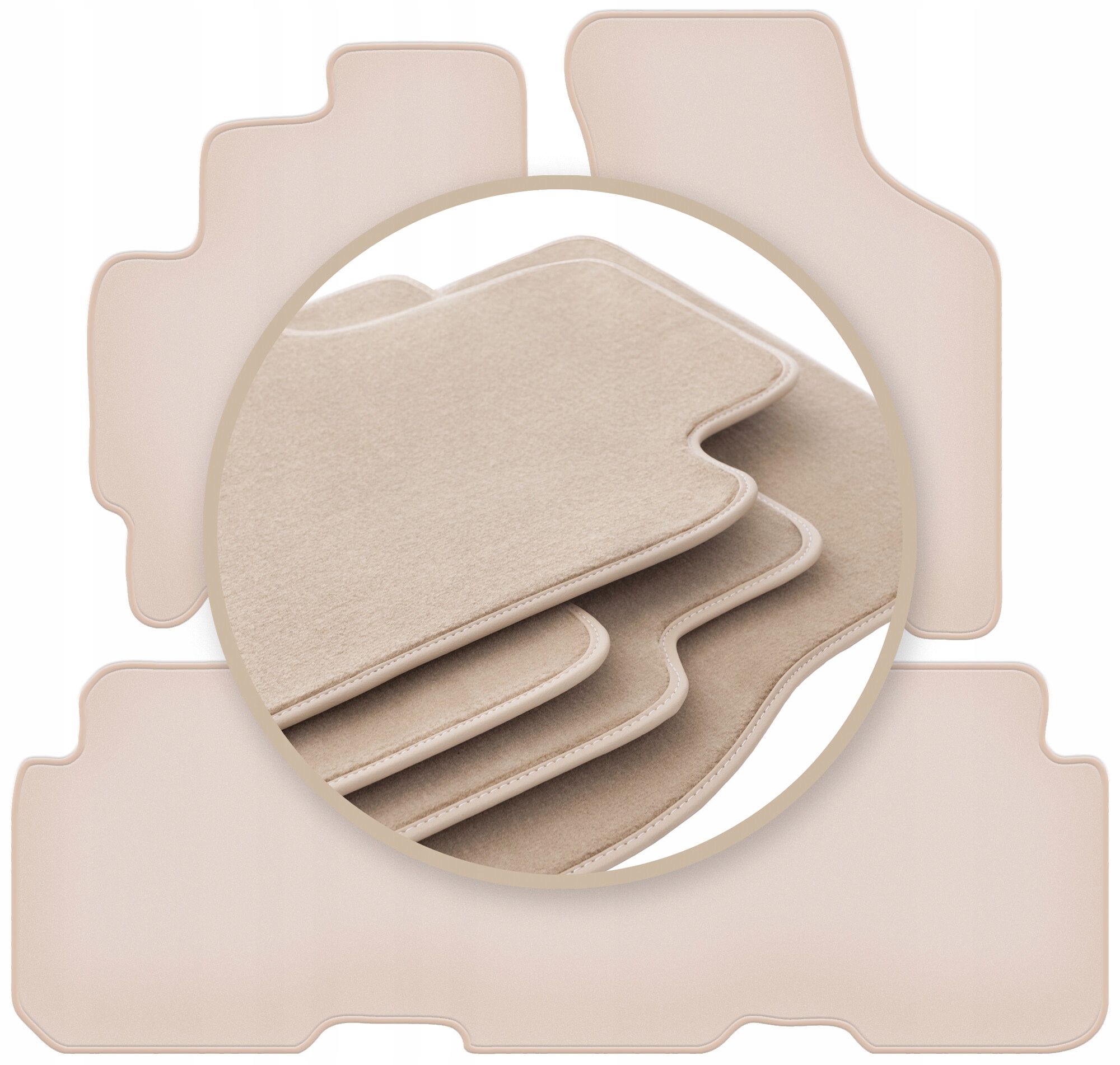 Velúrové koberčeky 10 mm Premium pre: Kia Carens I minivan 1999-2006