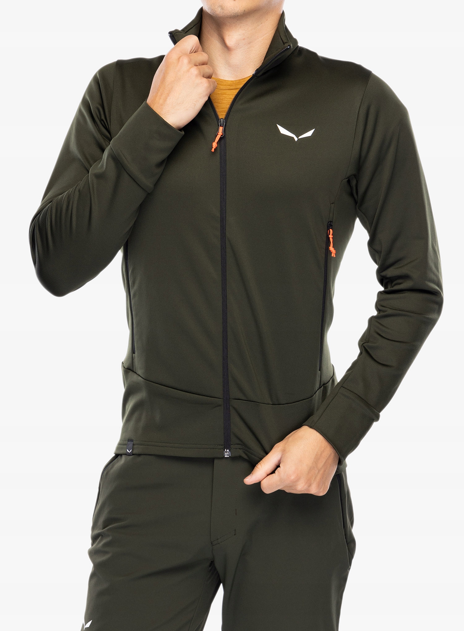 Bunda Salewa Puez Pl tmavě olivová S