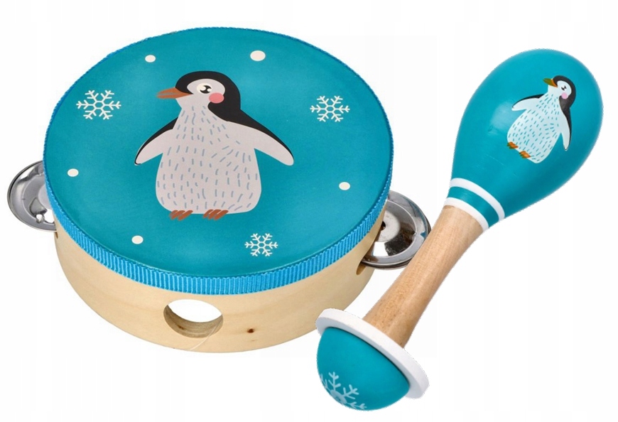 

Adam Toys Zestaw Tamburyn I Marakas Z Pingwin