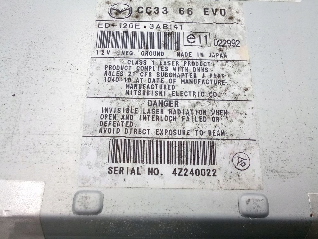 Mazda 5 and display monitor Navi navigation devices CC3366EV0