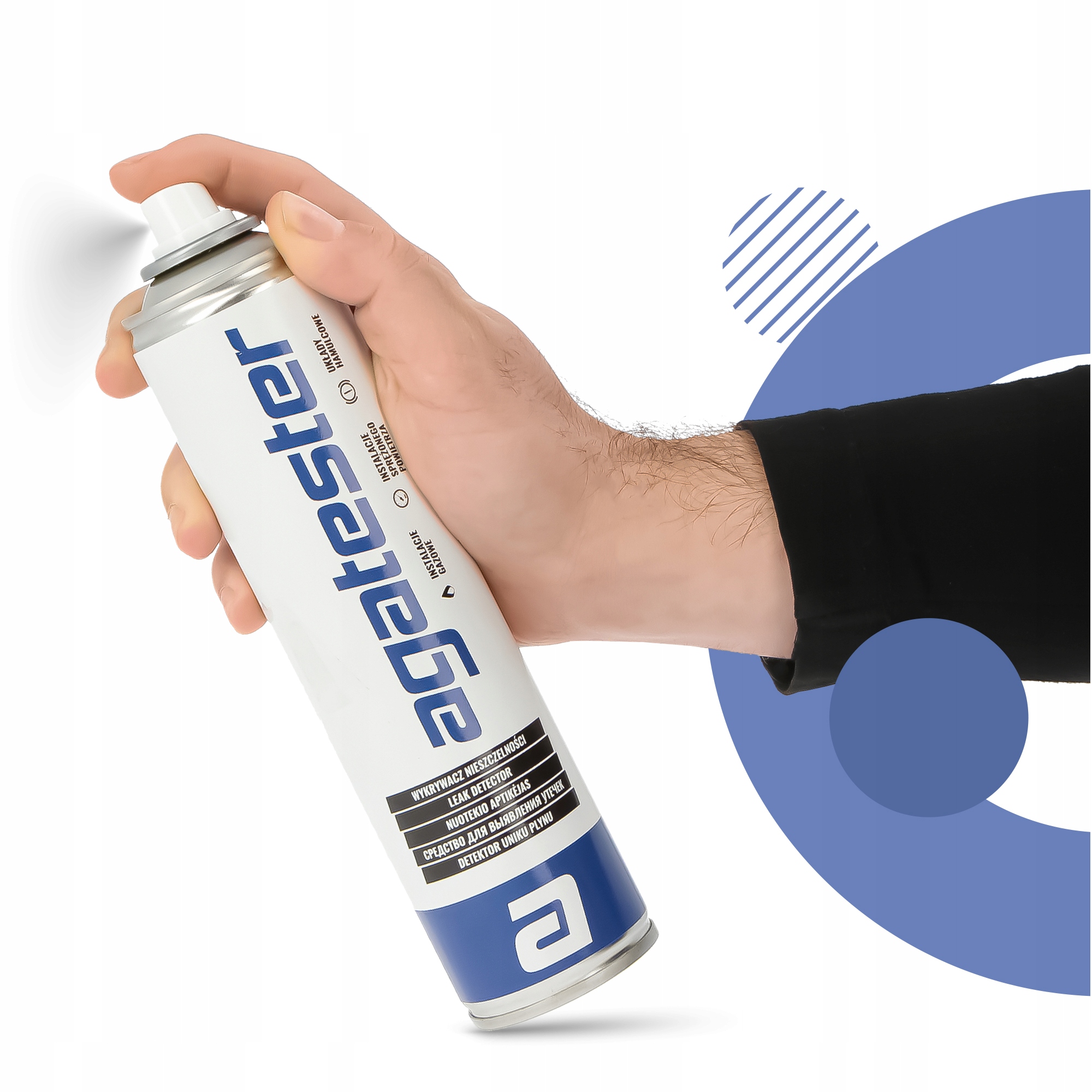 WYKRYWACZ NIESZCZELNOŚCI 300 ml Gazu Powietrza SPRAY TESTER INSTALACJI RUR Pojemność opakowania 300 ml