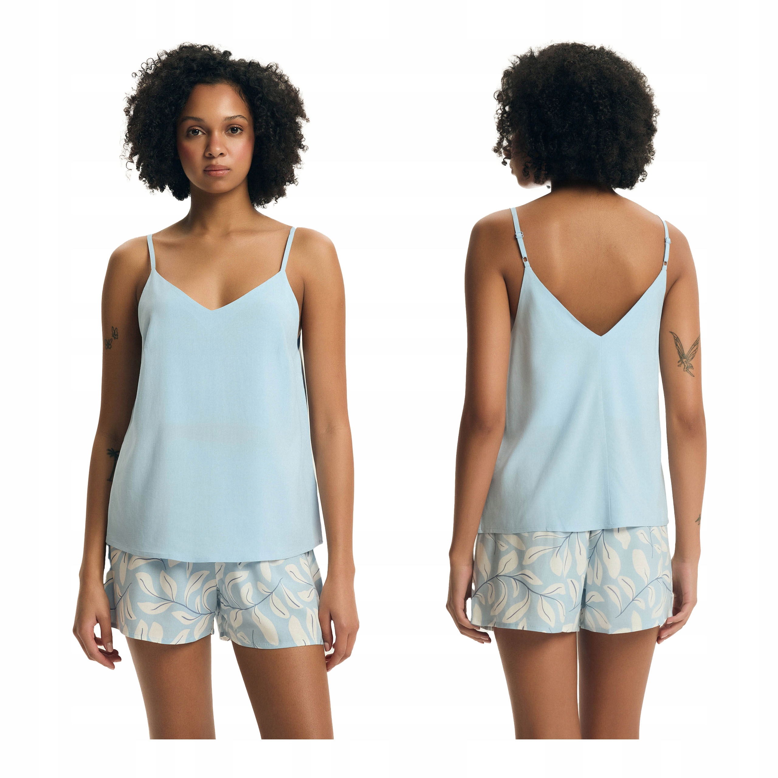 Dámské dvoudílné letní pyžamo na ramínka XL Viskóza Henderson