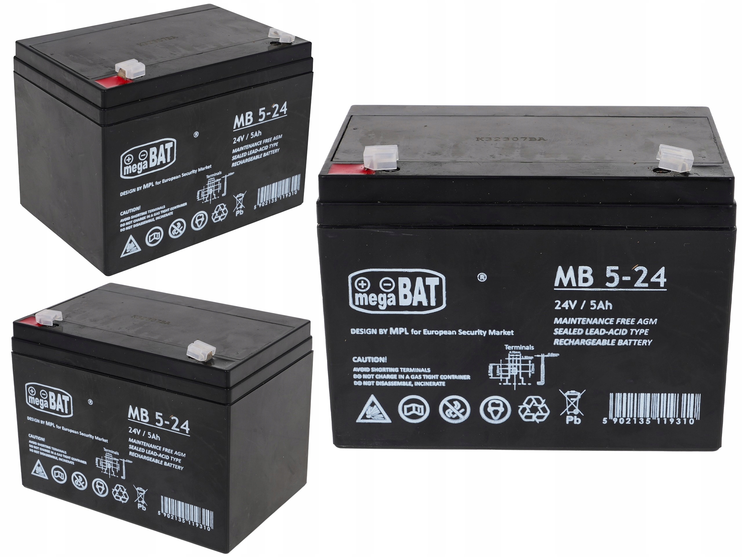akumulator 24V/5Ah do aut, motorów megaBAT Bateria Zapasowa