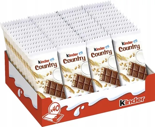 Levně Ferrero Kinder Country Tyčinka s kousky obilovin v polevě 23.5 g 40 ks
