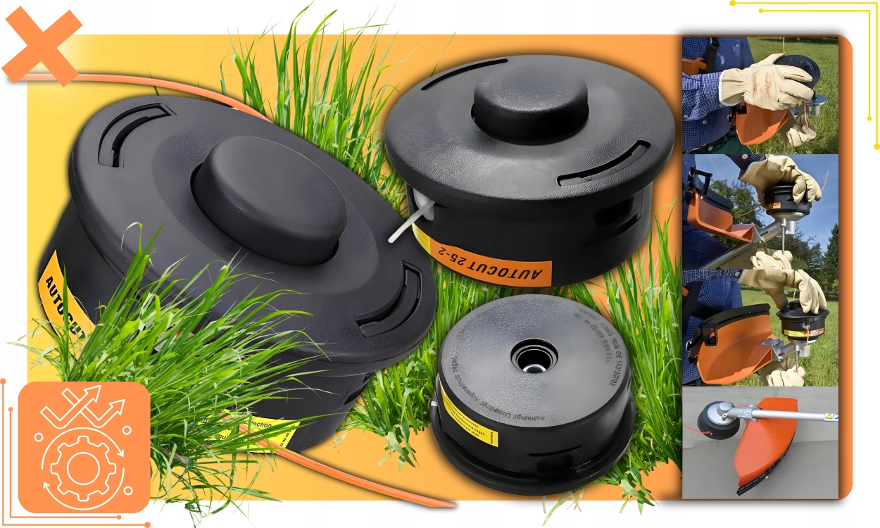 GŁOWICA ŻYŁKOWA DO KOSY SPALINOWEJ PODKASZARKI KOS SPALINOWYCH NIEZAWODNA Marka Adeytos