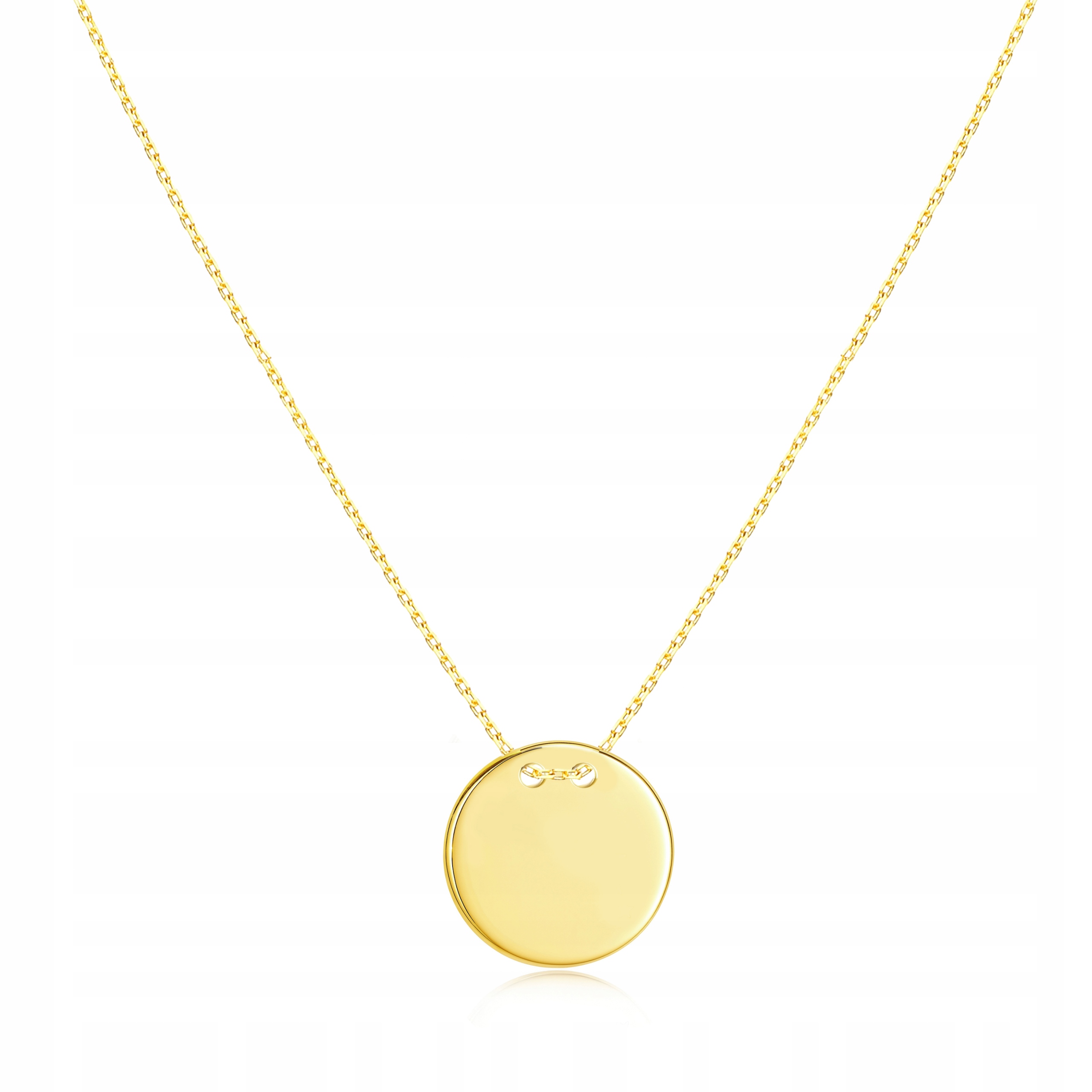 Zlatý Náhrdelník S Kolečkem A Plechem Choker PR.585