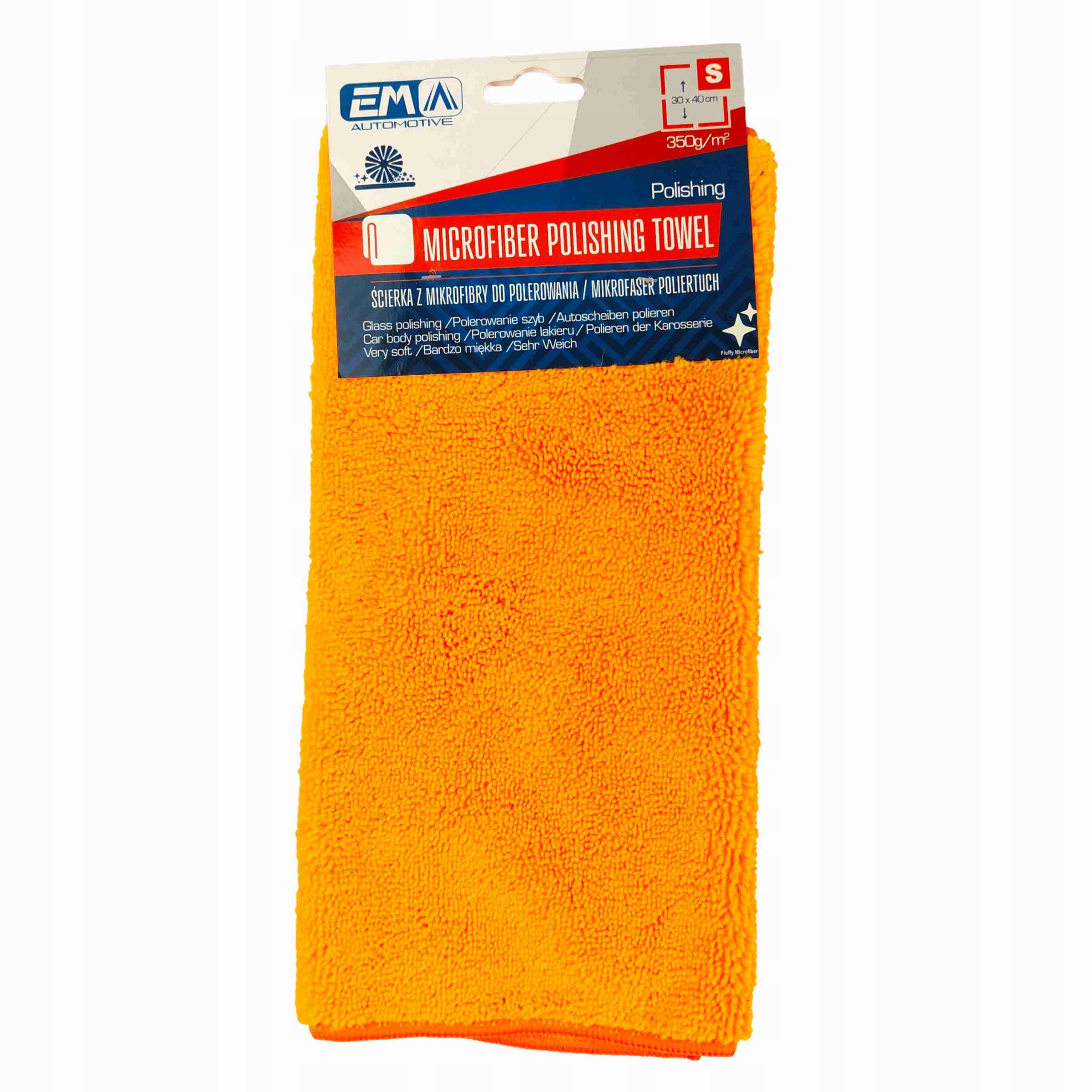 Ścierka Mikrofibra 350GSM Em Premium Detailing Bez Rys Smug Błysk Auto