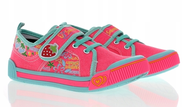 

Trampki Buty Sportowe Na Rzep Różowe 3810 r. 33