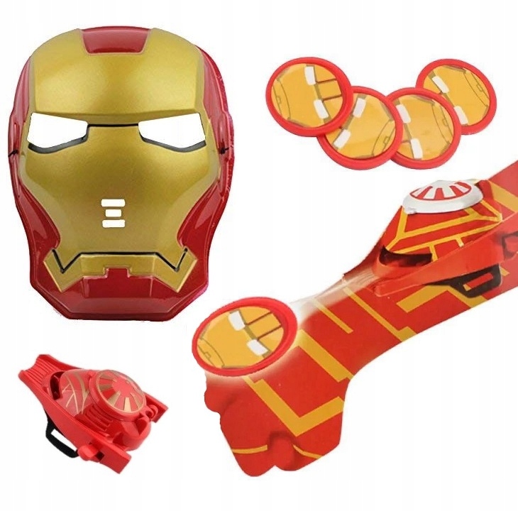 

Strzelająca Rękawica Wyrzutnia Maska Iron Man