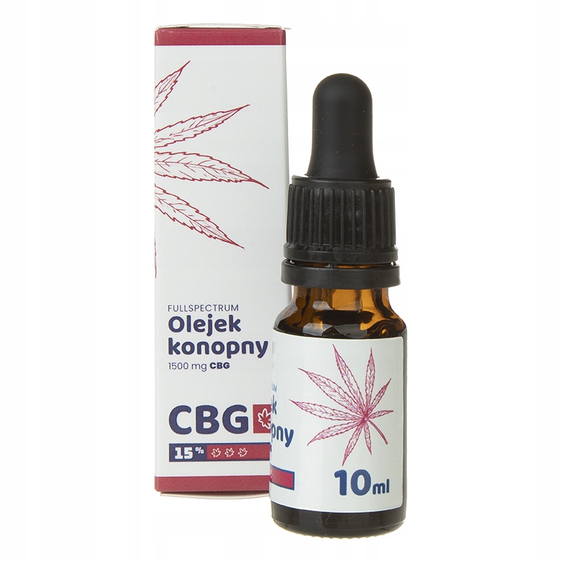 

Olejek Konopny Cbg 15% Cbg 10ml Certyfikat