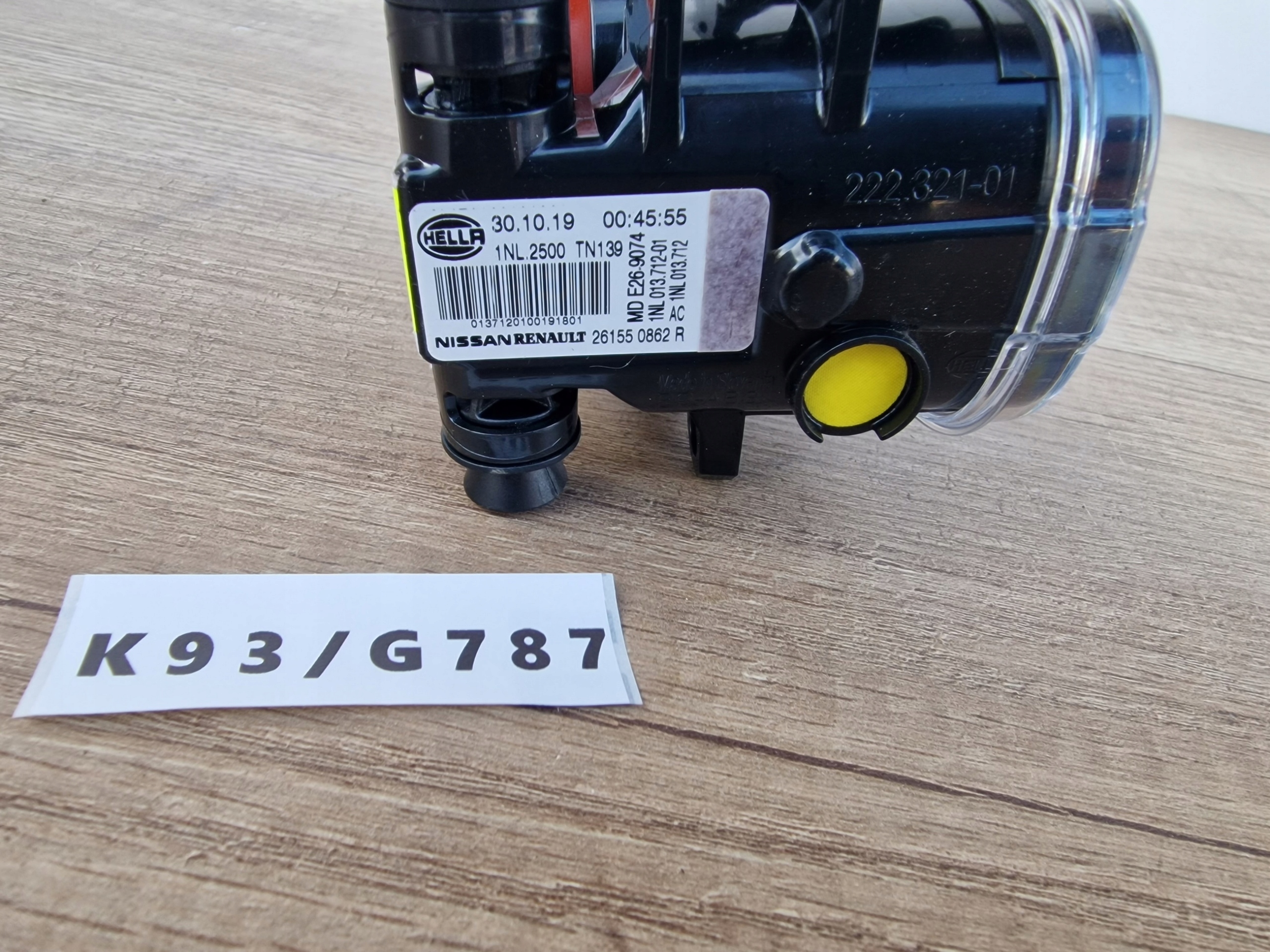 RENAULT KANGOO 19-23 ROK LINKS NEBELSCHEINWERFER LED DRL NEU