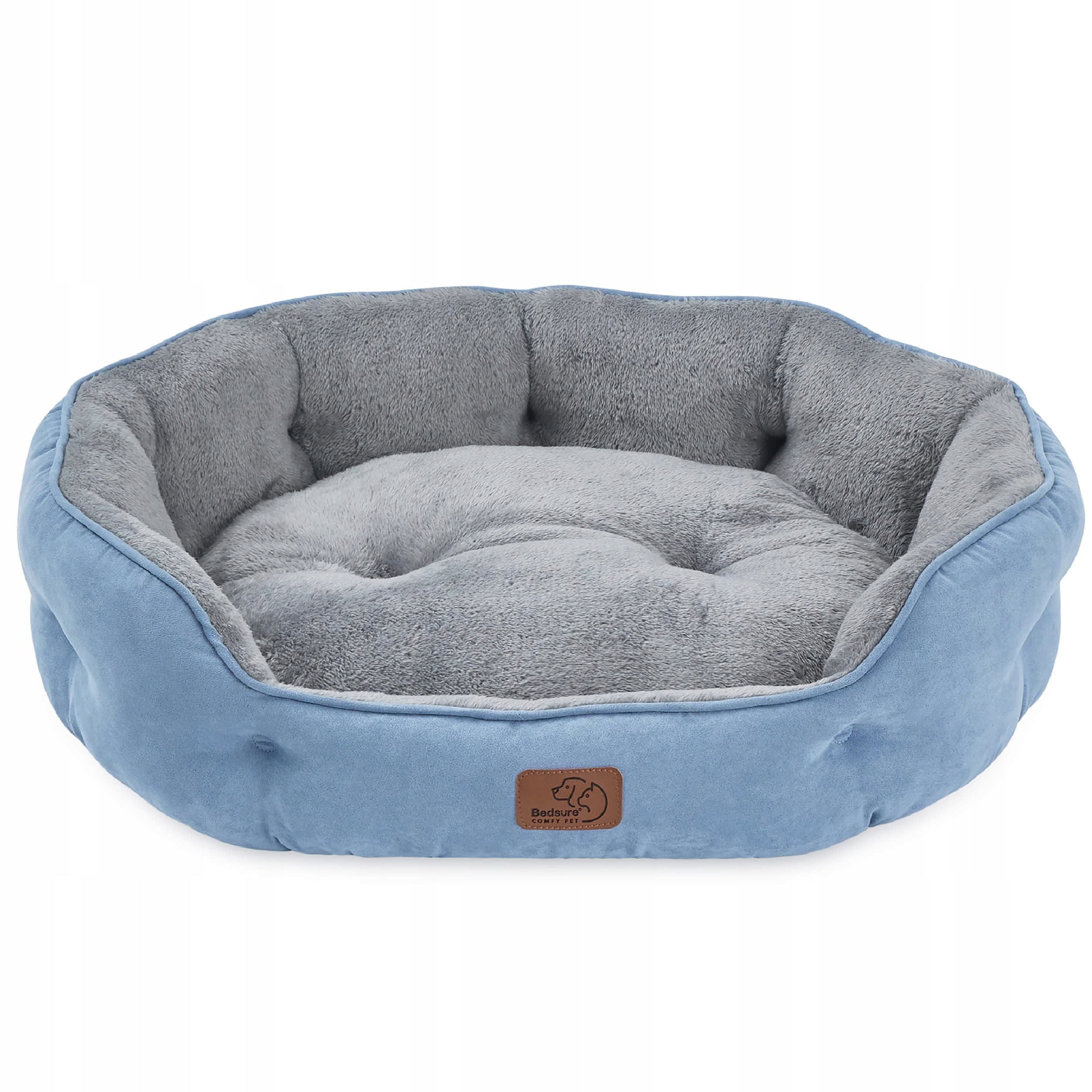 Levně Bedsure pelíšek Pro Kočky Praní 63x53x20cm Oboustranný Polštář Modrý