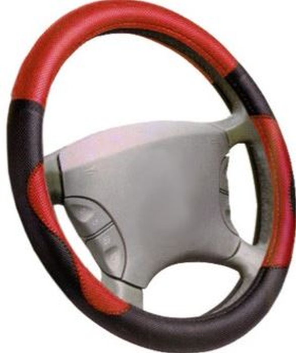 Pokrowiec na kierownicę czarno - czerwony Producent Carcommerce