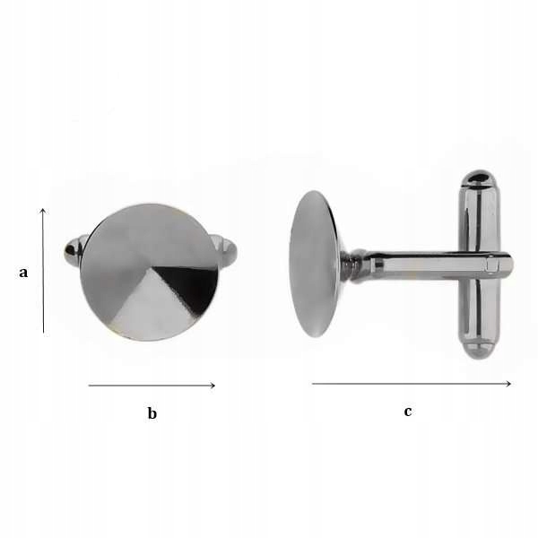 MTP-43/12 Manžetové knoflíčky Stříbro 925 Rhodiované