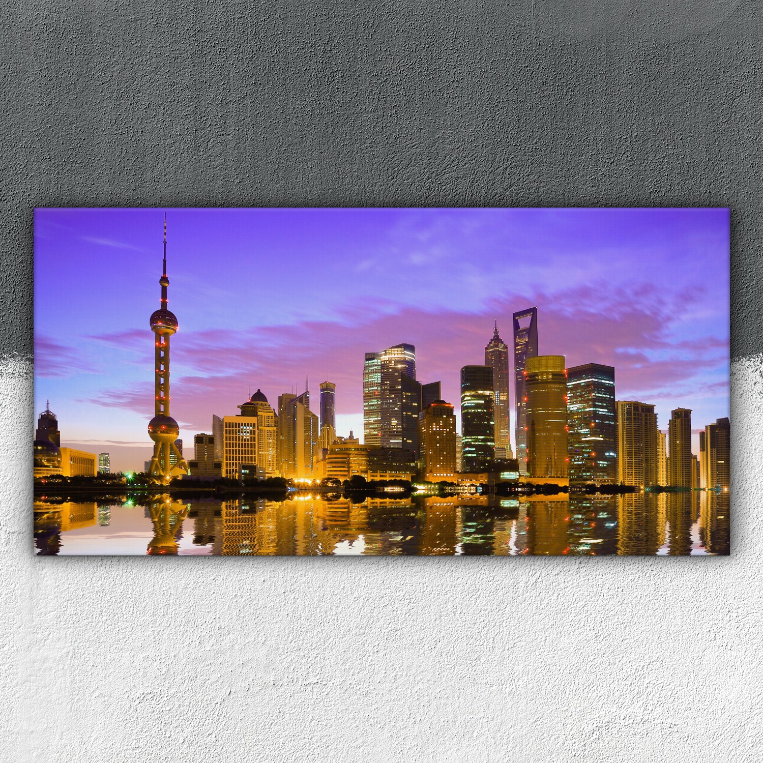 foto-obraz na płótnie 100x50 Shanghai Miasto Azja Marka Coloray