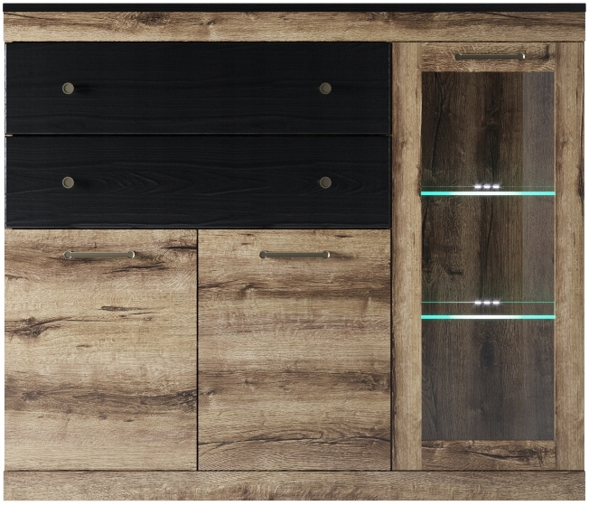 Duża KOMODA Z SZUFLADAMI do salonu 2D1W2S JG-09 Kod producenta MSBP-076-KOM_2D1W2S-106-01