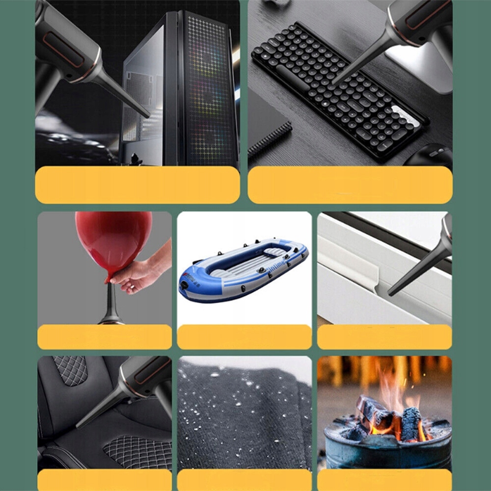 MOCNY RĘCZNY ODKURZACZ SAMOCHODOWY BEZPRZEWODOWY DOMU DMUCHAWA + KOŃCÓWKI Model ODKURZACZ RĘCZNY BEZPRZEWODOWY