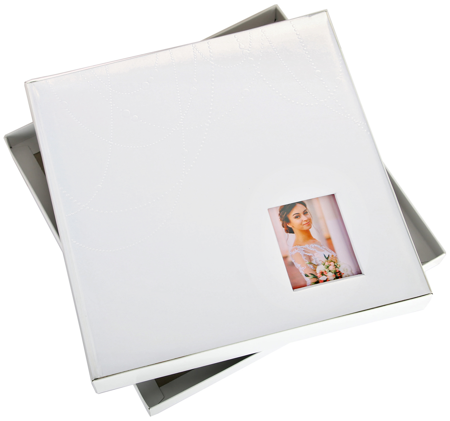 Album na svatební fotografie Svatba 50 bílých karet XL krabička