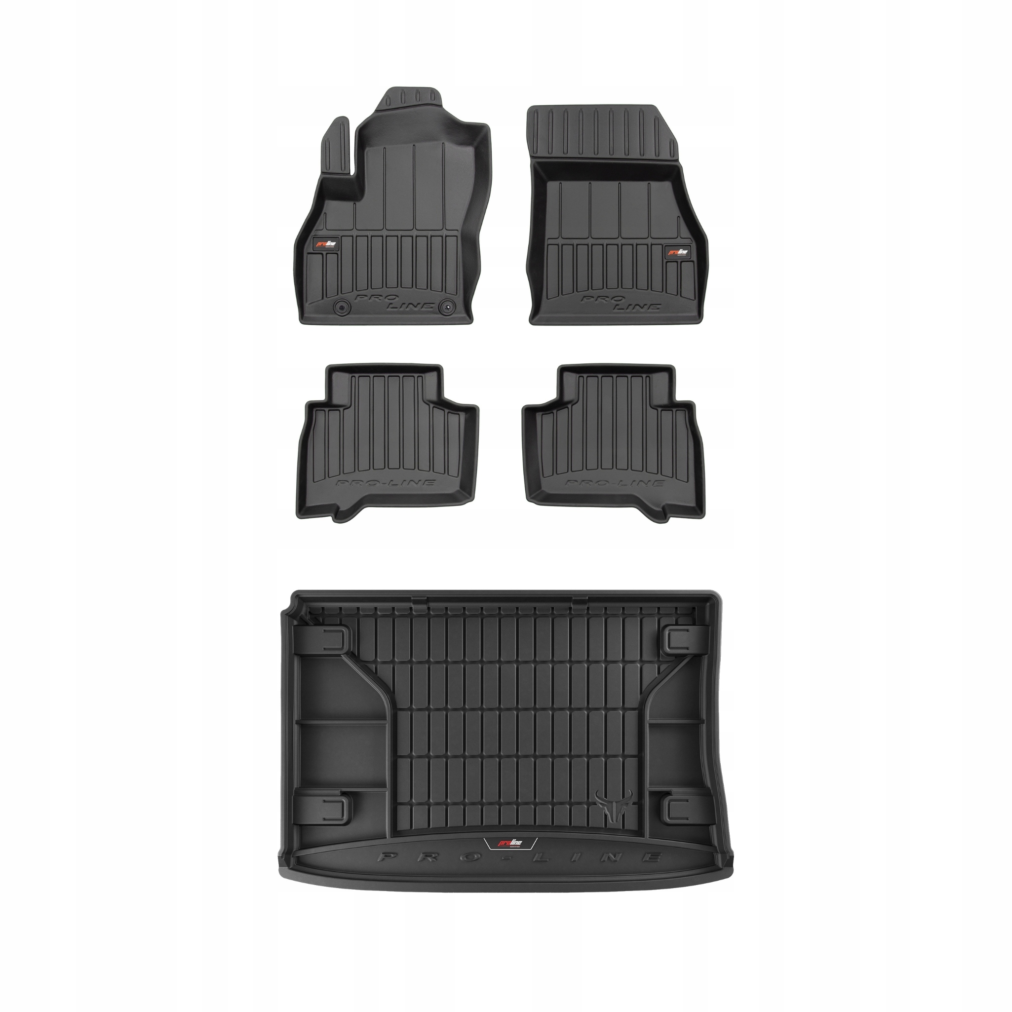 Frogum 3D Sada gumových koberců a rohože s logem pro Fiat Qubo 2008-2020