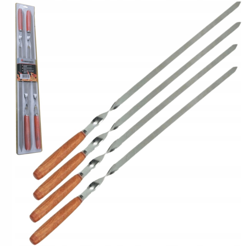 MASTERGRILL SZPIKULEC DO SZASZŁYKÓW KPL.4szt.DŁ.60cm MG134