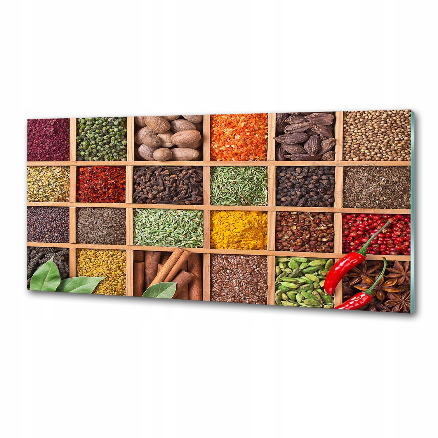 Panel do kuchyne Korenie a bylinky 125 x 50 cm Lepidlo