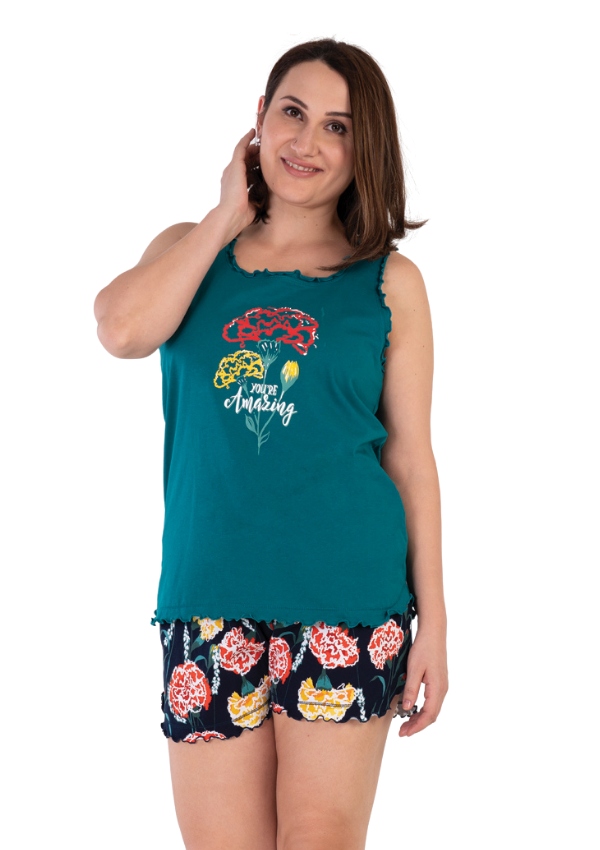 

Piżama Damska Vienetta bawełna +Size 2XL plus size