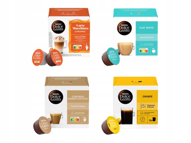 Kapsułki Nescafe Dolce Gusto MIX 4szt x 16