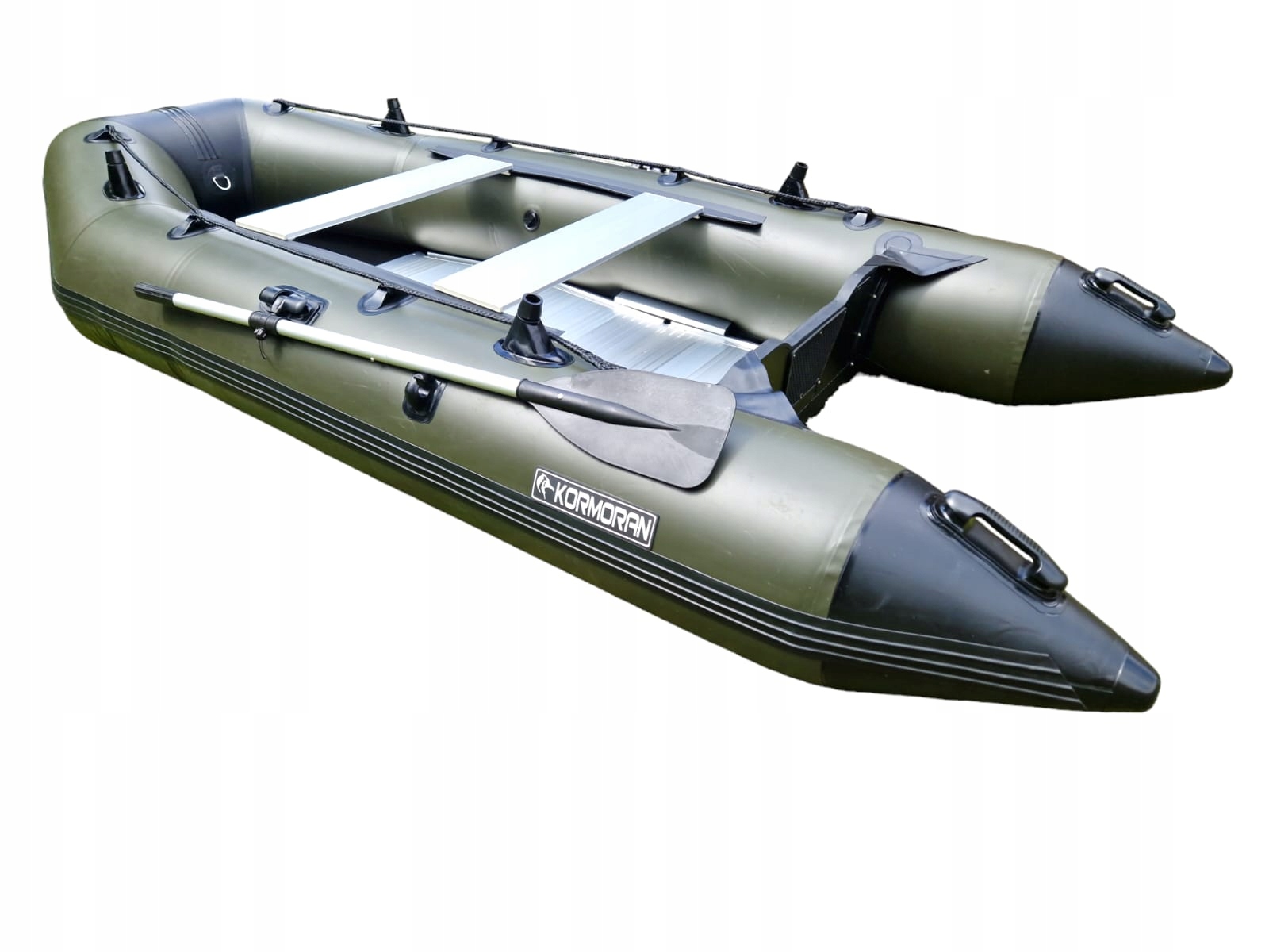 PONTON WĘDKARSKI PVC KORMORAN 360D DMUCHANY KIL ALUMINIOWA PODŁOGA ZESTAW Kod producenta Ponton wędkarski wiosłowo motorowy Kormoran