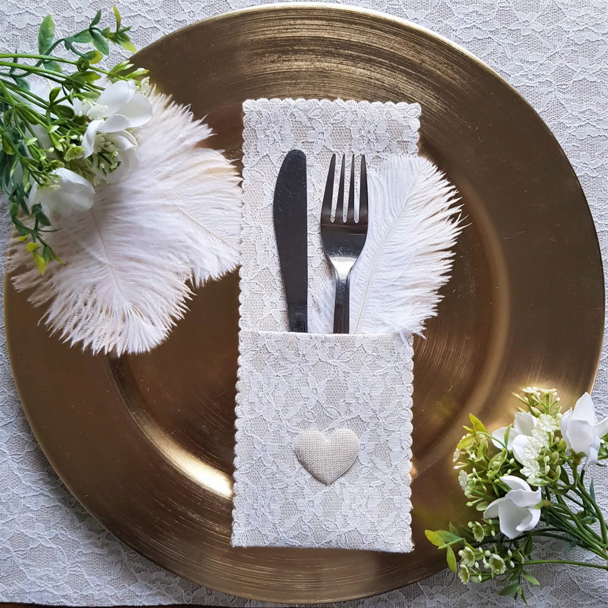 Etui pokrowiec kieszonka na sztućce beż 1szt EAN (GTIN) 5902869124581