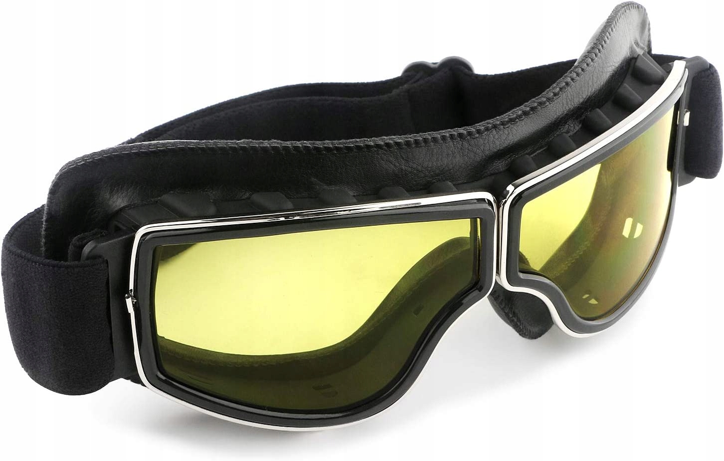 

Gogle Motocyklowe Vintage Pilot Skórzane Okulary