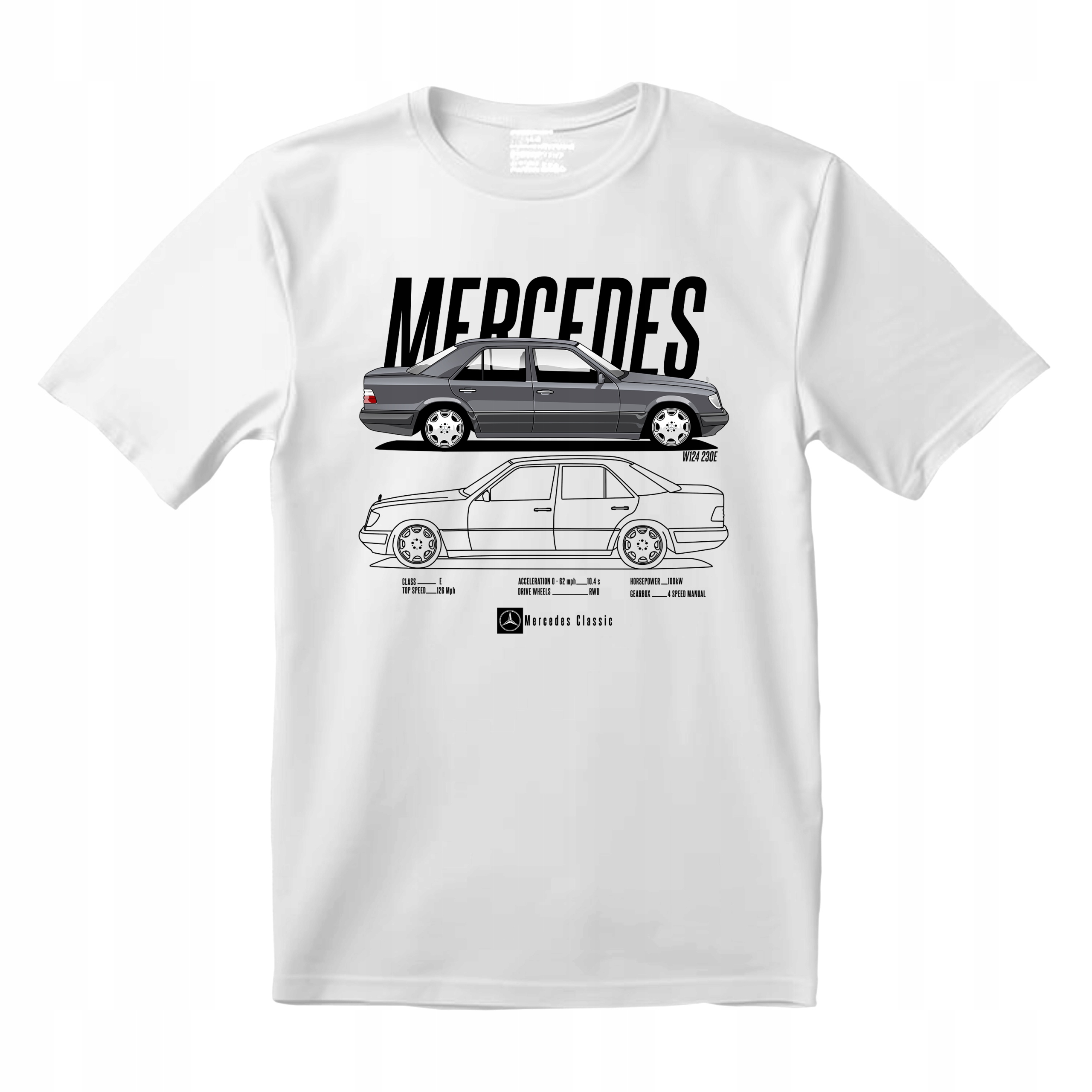 T-shirt koszulka MERCEDES CLASSIC W124