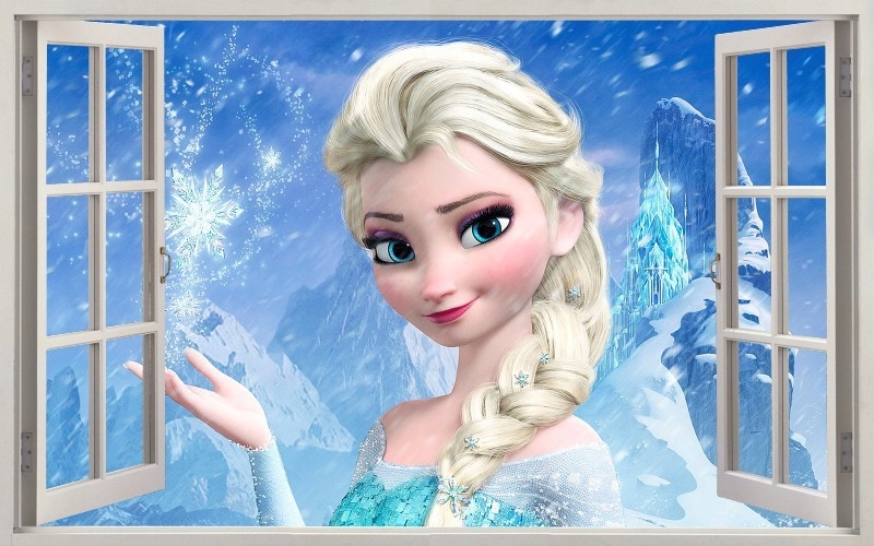 

Naklejki Na Ścianę Okno 3D Kraina Lodu Frozen Elsa