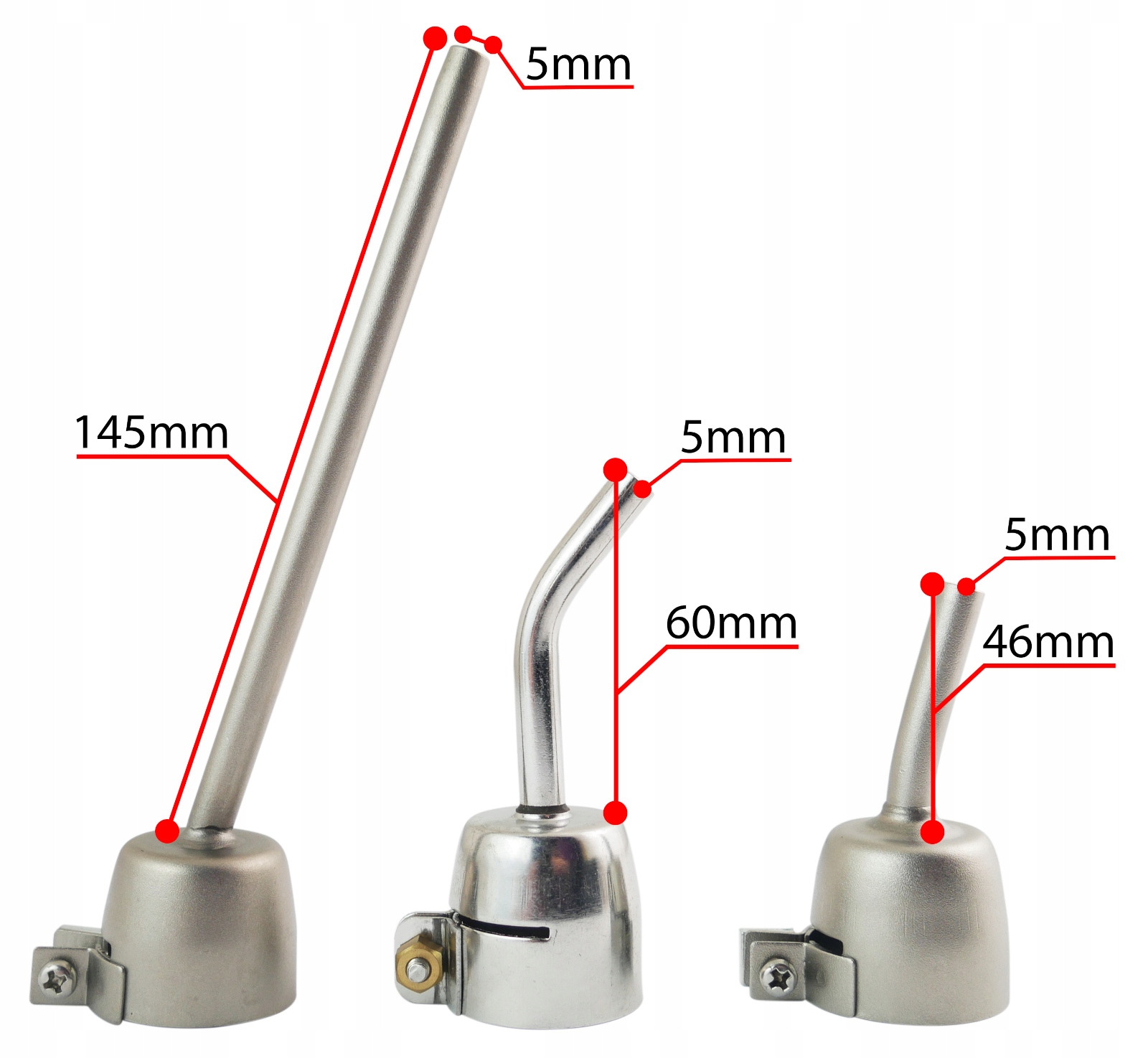 ZGRZEWARKA do plastiku BOSITE S2 180l/m Dysza długa krótka skośna gięta 3sz Marka Daro Narzędzia