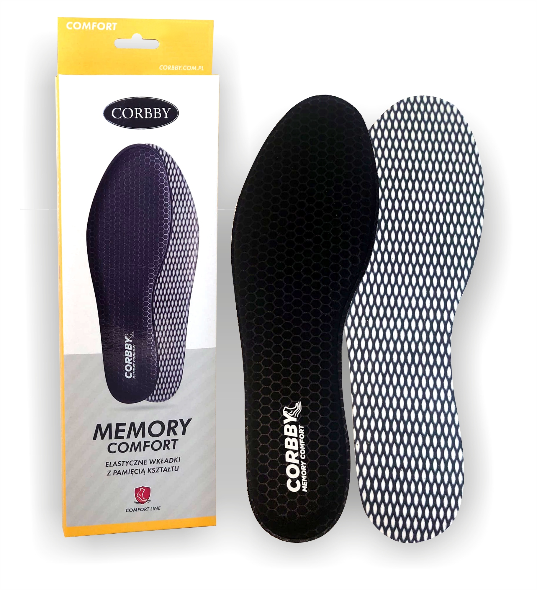 WKŁADKI Z PAMIĘCIĄ KSZTAŁTU DO BUTÓW ORTOPEDYCZNE Model Memory Comfort