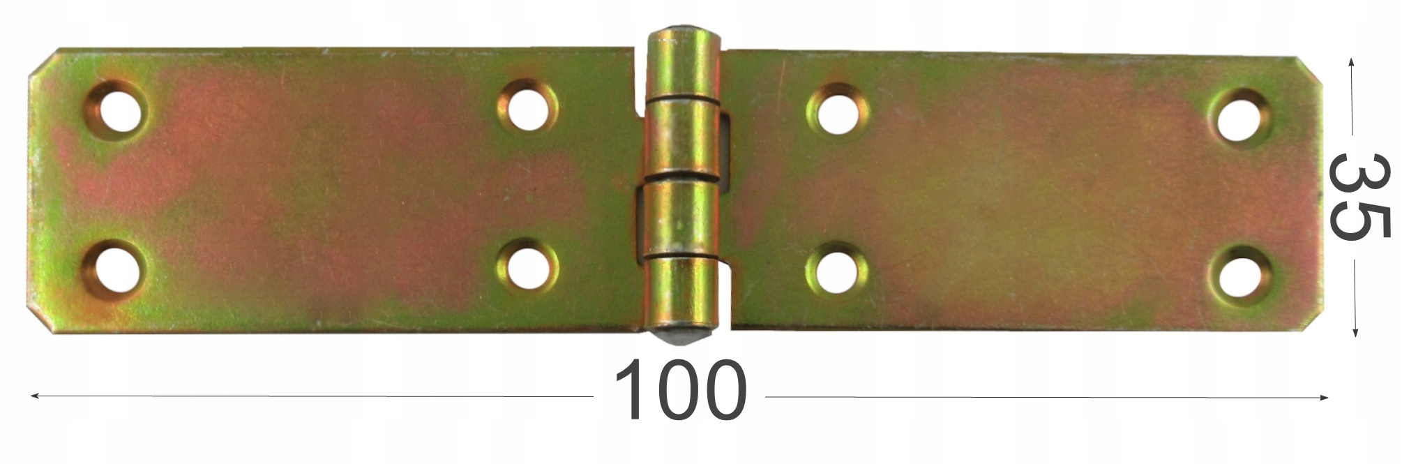 ZAWIAS BUDOWLANY SPLATANY DO DRZWI 35 x 150 OCYNK Rodzaj zawias