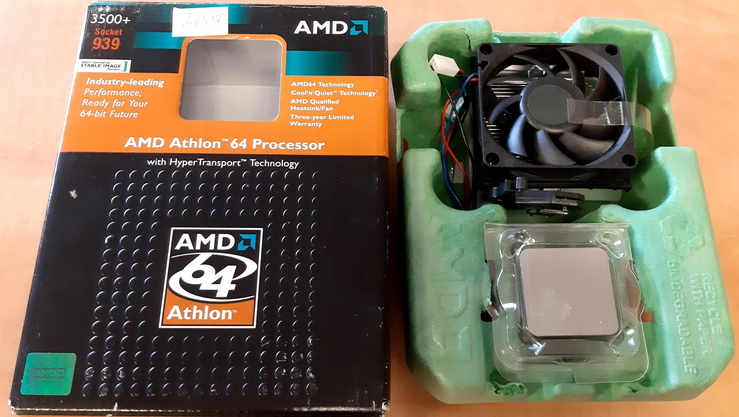 PROCESOR ATHLON 64 3500+ s.939 ADA3500DAA4BW Kod producenta ADA3500DAA4BW