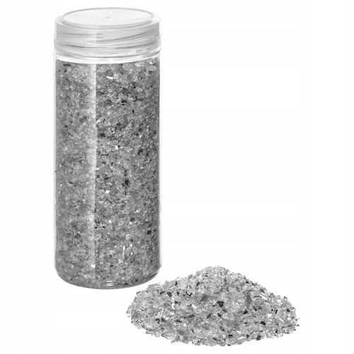 SZKŁO KRUSZONE DO ŚWIEC KULORT DEKORACJA BIAŁE