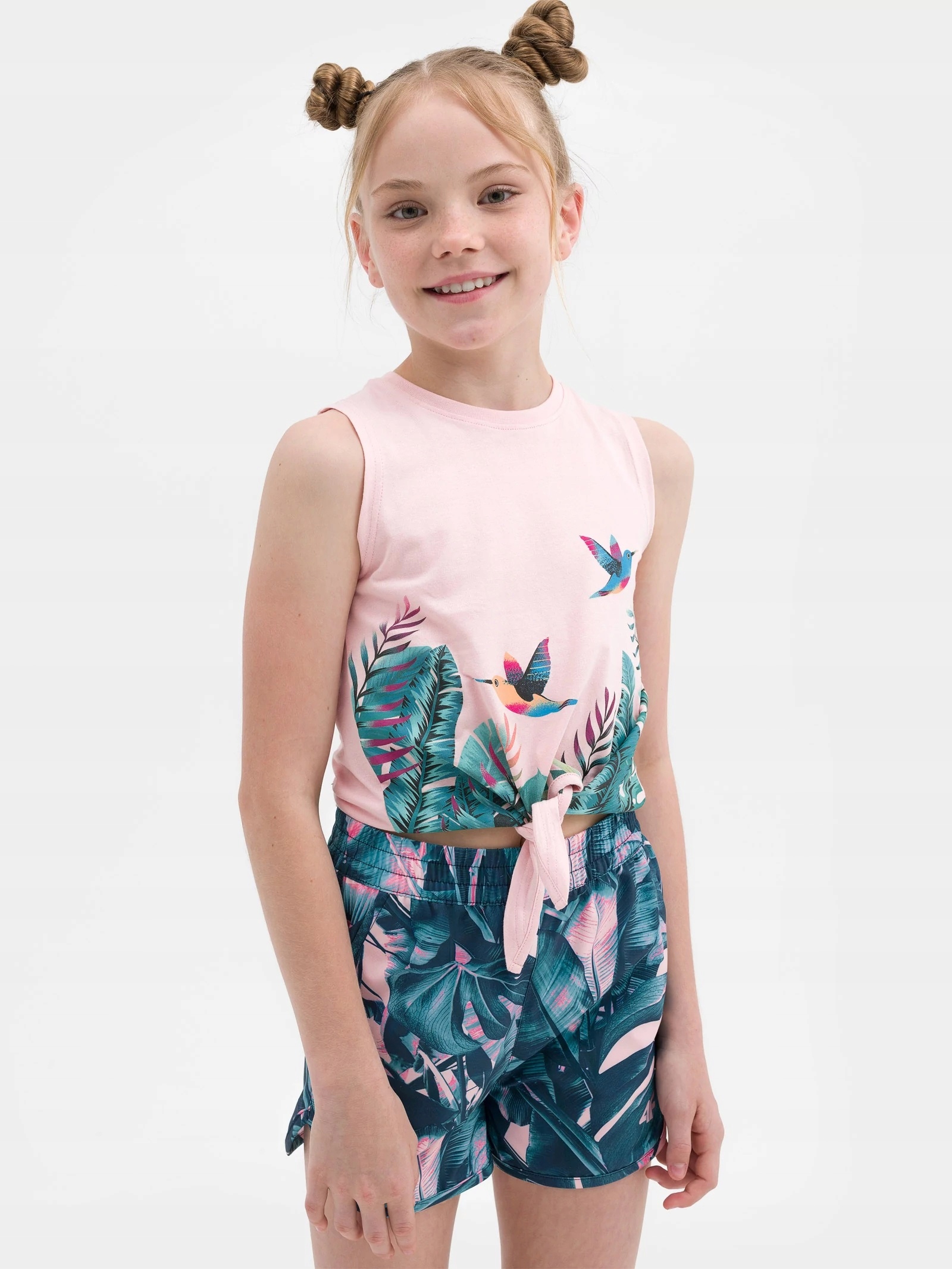 TOP Z WIĄZANIEM 4F JSS23 TTSHF391 56S 158 Marka 4F