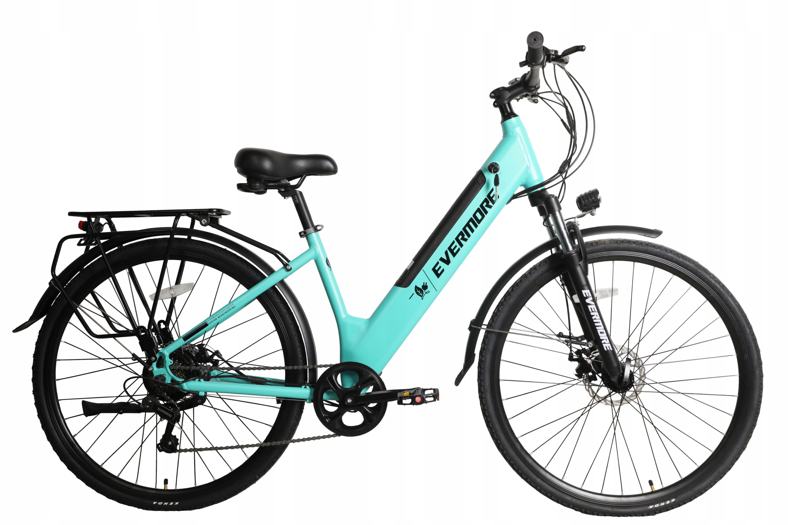 Evermore Rower elektryczny miejski 28'' 250W Polski Producent Turkusowy