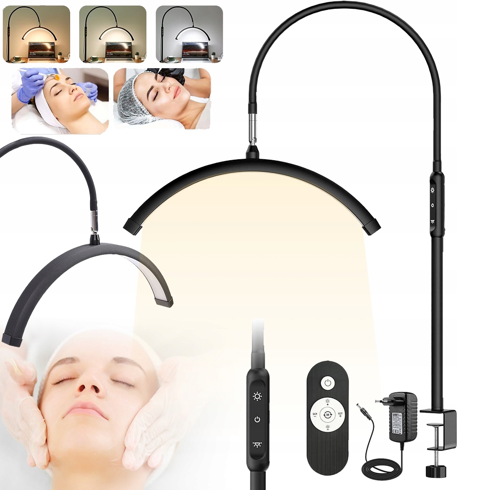 Kosmetická Stolní Lampa Led Oblouk, Nastavitelná Teplota Barev A Jas