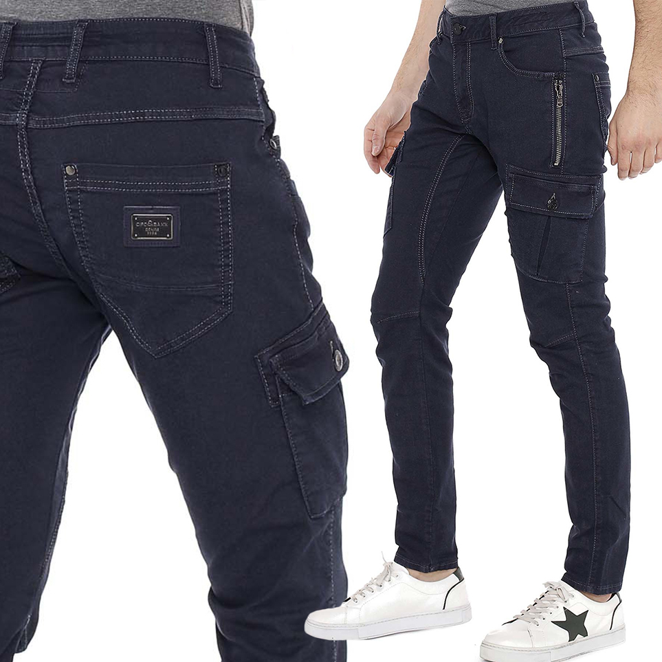 

Spodnie Cipo Baxx Męskie Bojówki Jeansy Slimfit