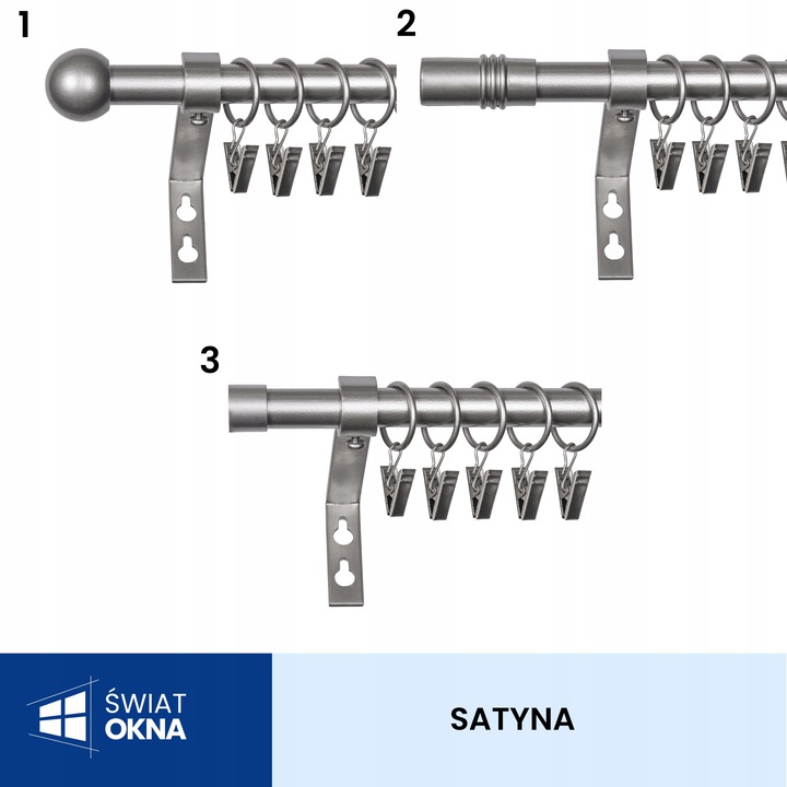KARNISZ METALOWY POJEDYNCZY PROMO FI16 220CM TANIO Rodzaj karnisza pojedynczy