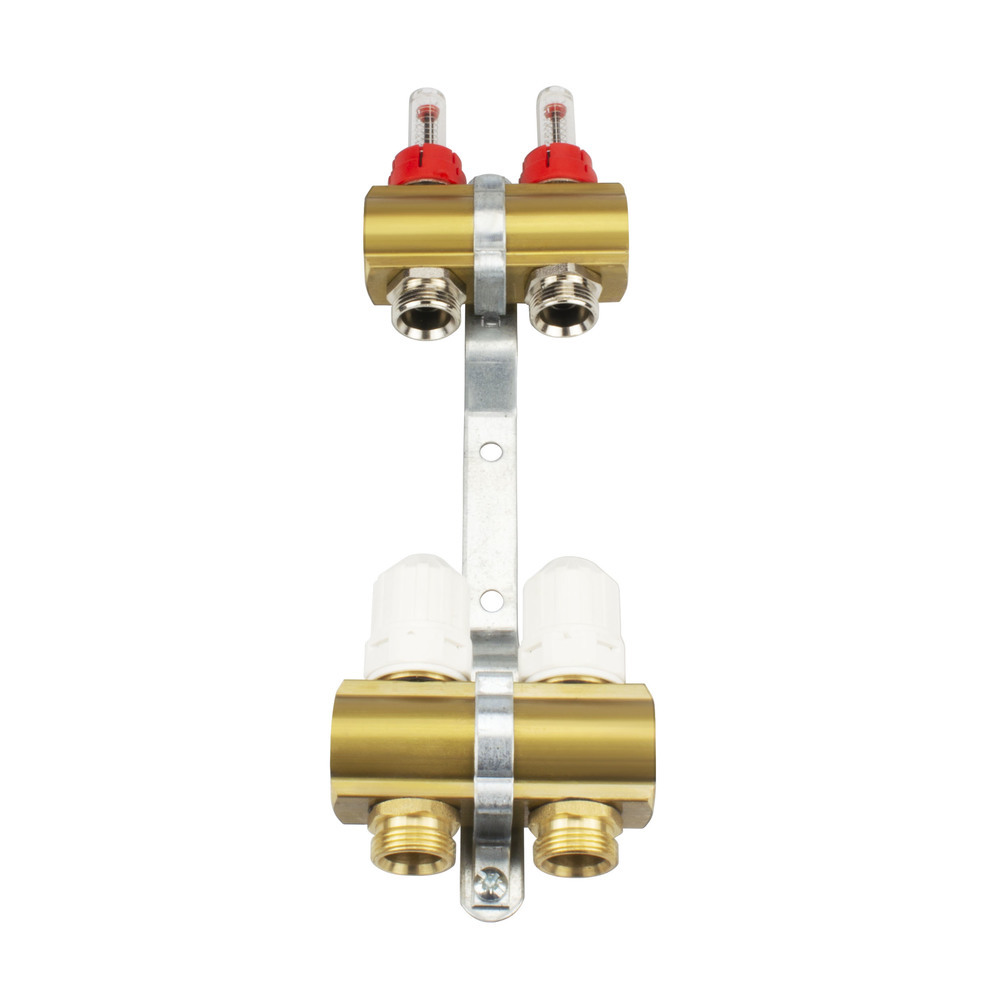 Podlahový rozvaděč 2 sekce Mosazné obvody